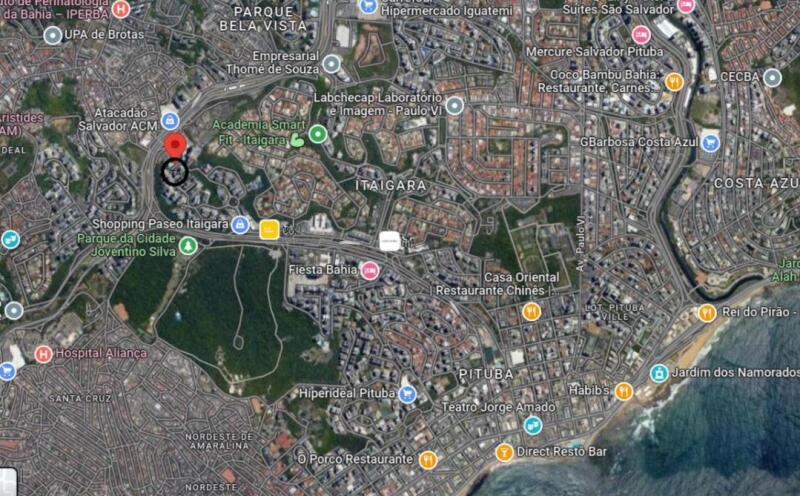 LOTE 001 APARTAMENTO DE N° 202, EDIFICIO RESIDENCIAL VARANDAS ALTO DO ITAIGARA, COM QUATRO SUITES, C, localizado em Salvador - BA, bairro Itaigara